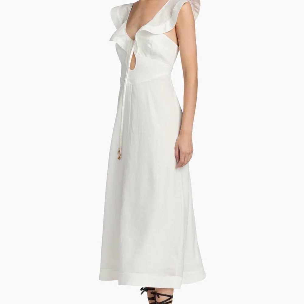 Zimmermann Women's Rhiannon Flutter Midi-Dress -NWT - Picture 4 of 7